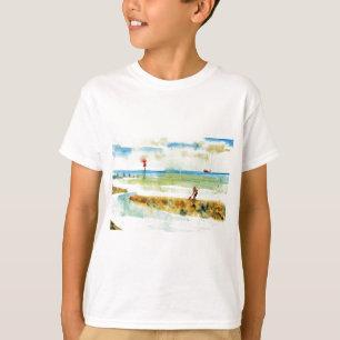 Red Boat in Mundesley, Norfolk T-Shirt