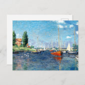 Red Boats, Argenteuil, von Claude Monet, Postkarte (Vorne/Hinten)