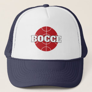 Red Bocce Ball LKW-Hut mit benutzerdefiniertem Tex Truckerkappe