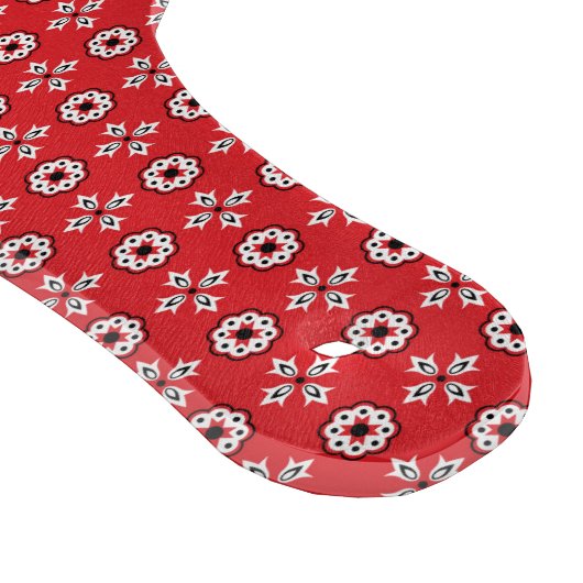 Red Boho Bandana Print Schneidebrett (Ecke)