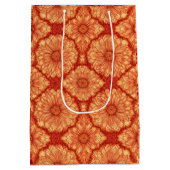 RED BOHO FLORAL PATTERN MITTLERE GESCHENKTÜTE (Rückseite)
