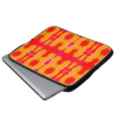Red Boho Mode. Persischer Teppich. Aquarellschicht Laptopschutzhülle (Vorne Knopf)