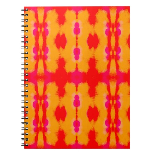 Red Boho Mode. Persischer Teppich. Aquarellschicht Notizblock (Vorderseite)