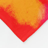 Red Boho Mode. Persischer Teppich. Wasserfarbschic Fleecedecke (Ecke)