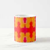 Red Boho Mode. Persischer Teppich. Wasserfarbschic Kaffeetasse (Mittel)