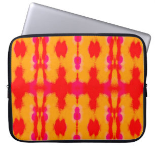 Red Boho Mode. Persischer Teppich. Wasserfarbschic Laptopschutzhülle