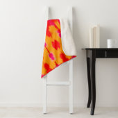 Red Boho Mode. Persischer Teppich. Wasserfarbschic Sherpadecke (Beispiel)