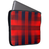 Red Bokeh Buffalo Kariert Laptopschutzhülle (Vorne Rechts)