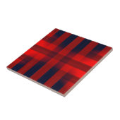 Red Bokeh Buffalo Plaid Fliese (Seite)