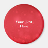 Red Bokeh Design, Lapel Pin Template Magnet (Vorne)