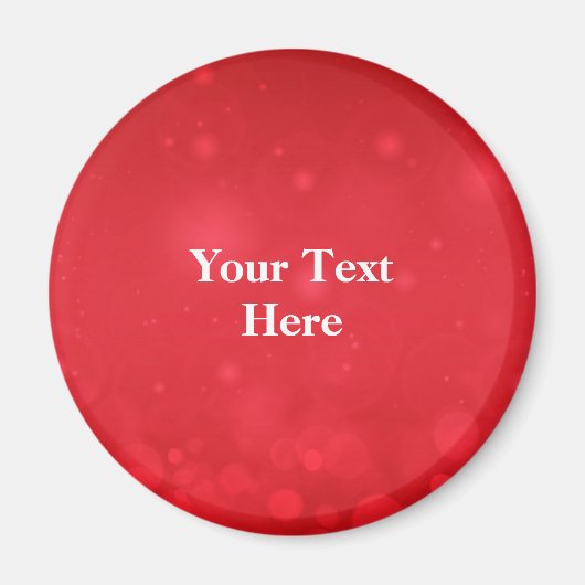Red Bokeh Design, Lapel Pin Template Magnet (Vorne)