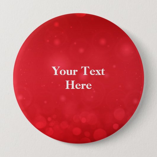 Red Bokeh Design TEMPLATE Button (Vorderseite)