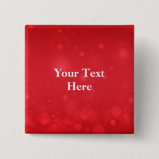 Red Bokeh Design TEMPLATE Button (Vorderseite)