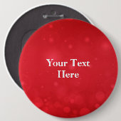 Red Bokeh Design Template, personalisieren Button (Vorne & Hinten)