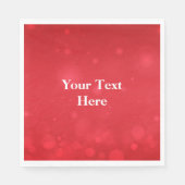 Red Bokeh Design TEMPLATE Serviette (Vorderseite)