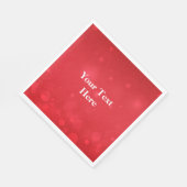 Red Bokeh Design TEMPLATE Serviette (Ecke)