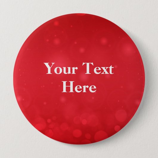 Red Bokeh Design, Vorlage Button (Vorderseite)