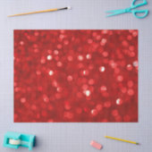Red Bokeh Style Glitzer Seidenpapier (Basteln)