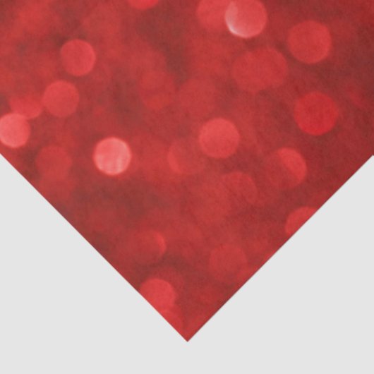 Red Bokeh Style Glitzer Seidenpapier (Detail)