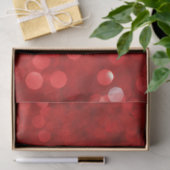Red Bokeh Style Glitzer Seidenpapier (Geschenk)