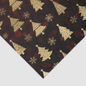 Red Bokeh und Gold Foil Weihnachtsbaumen Seidenpapier (Detail)