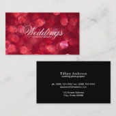 Red Bokeh Visitenkarte (Vorne/Hinten)