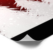 Red Bokeh Weihnachtsverkauf Einzelhandelswerbung Poster (Ecke)