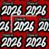 Red Bold Brush Class of 2026 Stoff (Kachel)
