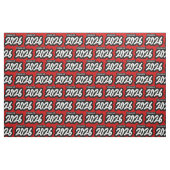 Red Bold Brush Class of 2026 Stoff (Fat Quarter (45,7 x 55,9 cm))