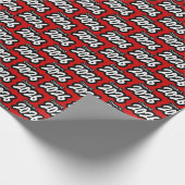 Red Bold Brush Class of 2026 Wrapping Paper Geschenkpapier (Ecke)