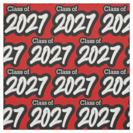 Red Bold Brush Class of 2027 Stoff