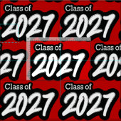 Red Bold Brush Class of 2027 Stoff (Kachel)