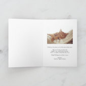 Red Bold Retro Merry Typografie Foto Weihnachten (Innenseite)