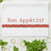 Red Bon Appétit Teetuch Handtuch Handtuch (Gefaltet)