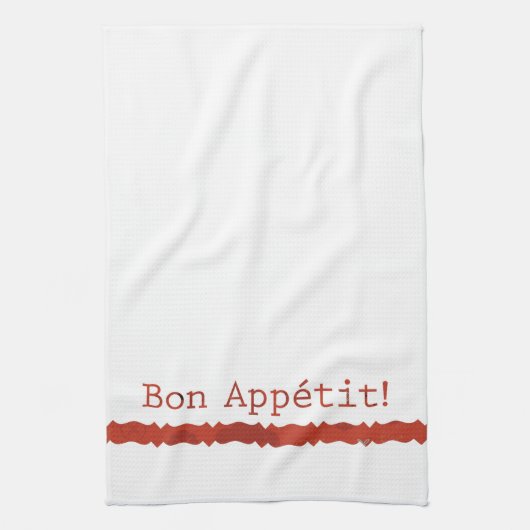 Red Bon Appétit Teetuch Handtuch Handtuch (Vertikal)