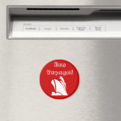 Red Bon Voyage Magnet (In Situ (Geschirrspüler))