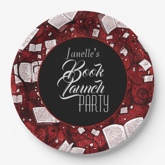 Red Book Launch Party Pappteller (Vorderseite)