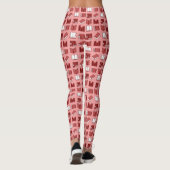 Red Book Reading and Writing Pattern Leggings (Rückseite)