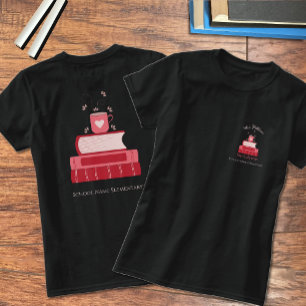 Red Books School T - Shirt für Bibliothekare mit N