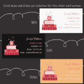 Red Books Tutor Orange Standard Business Cards Visitenkarte