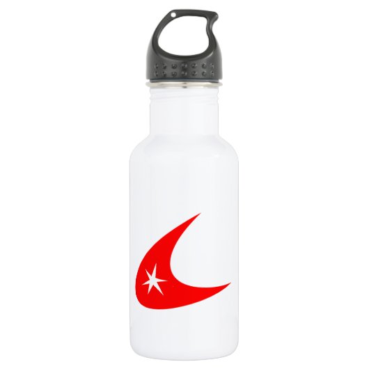 Red Boomerang Edelstahlflasche (Vorderseite)