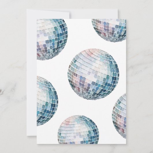 Red Boots und Bling Disco Weihnachts-Brautparty Einladung (Rückseite)