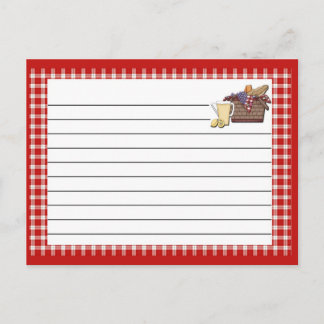 Red Border Postkarte