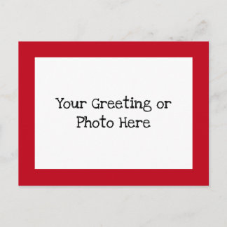 Red Border Postkarte