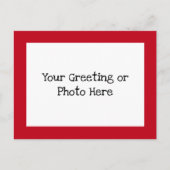 Red Border Postkarte (Vorderseite)