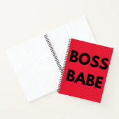 Red Boss Babe Notizblock (Innenseite)