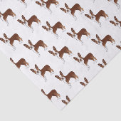 Red Boston Terrier Niedlich Cartoon Dog Design Seidenpapier (Ausschnitt)