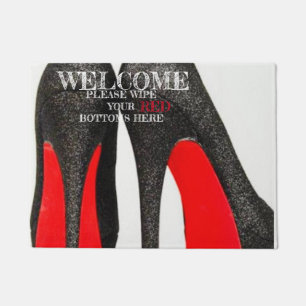 RED BOTTOM Door Mat Fußmatte