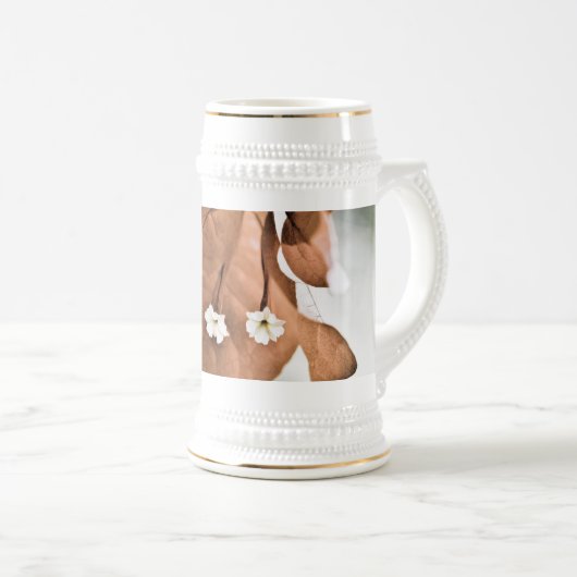 Red Bougainvillea Bierglas (VorderseiteRechts)