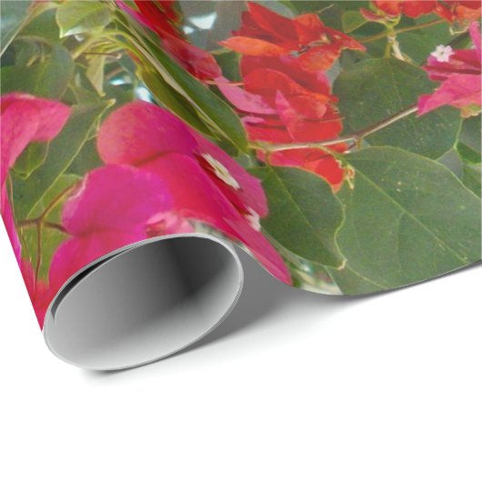 Red Bougainvillea Geschenkpapier (Rolleneckpunkt)